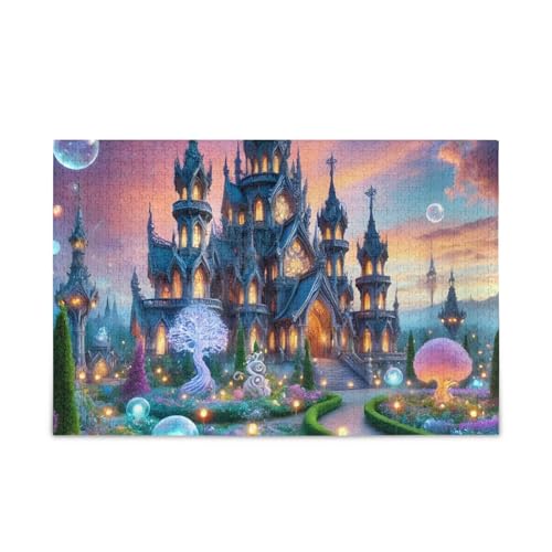 Dreamscape Night Puzzles 500 Teile Puzzle DIY Geschenk Jigsaw Puzzles mit Mesh Aufbewahrungstasche Herausforderung Puzzle für Erwachsene von ODAWA