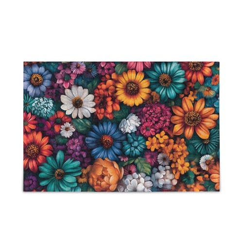 Floral Bouquet Puzzle Spiel Home Wall Artwork Lustiges Puzzle für Erwachsene, Fertige Größe 74.9 cmx 50.0 cm von ODAWA