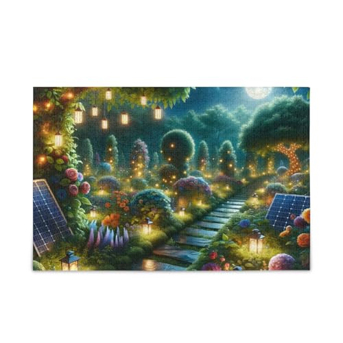 Garden Green Puzzles 500 Teile Puzzle Stabile 2 mm Puzzleteile Herausforderung Puzzle für Erwachsene von ODAWA