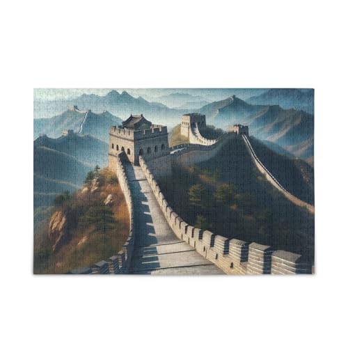 Great Wall Grey Puzzles 500 Teile Puzzle Puzzle Spiel Home Wall Artwork für Erwachsene, Familien von ODAWA