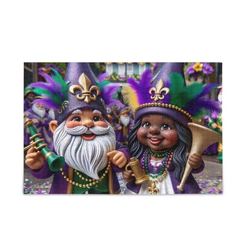 Karneval Wichtel Puzzle 500 Teile Puzzle Jigsaw Puzzles Lustiges Puzzle für Erwachsene von ODAWA