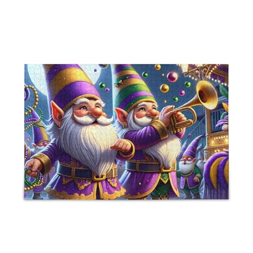 Karneval Zwerge Puzzle 500 Teile Puzzle Jigsaw Puzzles Lustiges Puzzle für Erwachsene von ODAWA