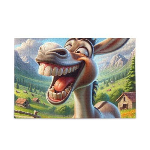 Lustiges Donkey Farm Puzzle 500 Teile Puzzle Puzzle für Erwachsene Teenager von ODAWA