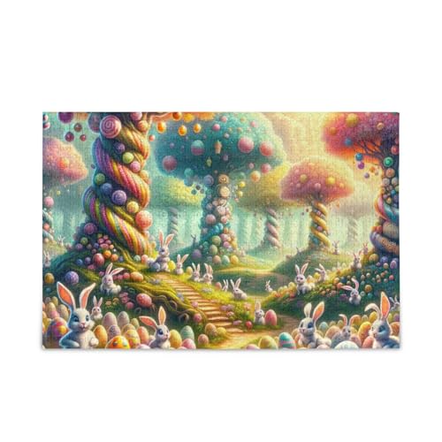 Osterwald Gelbes Puzzle 500 Teile Puzzle DIY Geschenk Jigsaw Puzzles mit Mesh-Aufbewahrungstasche Herausforderung Puzzle für Erwachsene von ODAWA