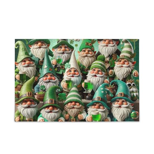 St. Patrick's Day Zwerge Puzzles 500 Teile Puzzle Spiel Home Wall Artwork Fun Family Activity von ODAWA