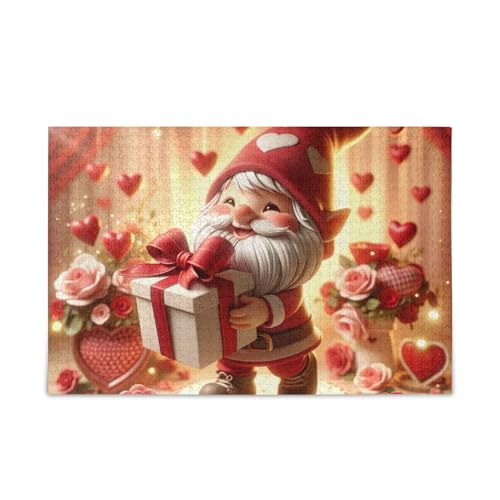 Valentinstag Wichtel Puzzle 500 Teile Puzzle Stabile 2mm Puzzleteile Lustiges Puzzle für Erwachsene von ODAWA