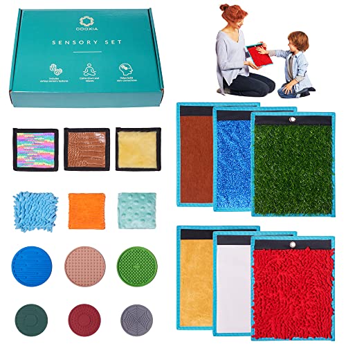 Sinnesmatten Für Autistische Kinder | Taktile Scheiben | Sensorische Fliesen | Matten, Scheiben | Sensorischer Teppich | Multisensorisches Textur Spielzeug | Sensory Mats & Discs (Set 1) von ODOXIA