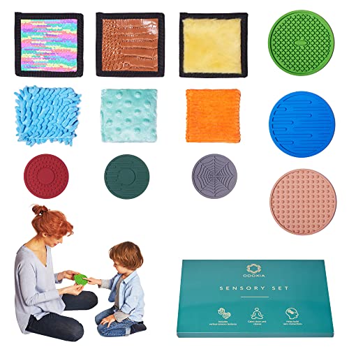 ODOXIA Sinnesmatten Für Autistische Kinder | Taktile Scheiben | Sensorische Fliesen | Matten, Scheiben | Sensorischer Teppich | Multisensorisches Textur Spielzeug | Sensory Mats & Discs (Set 3) von ODOXIA