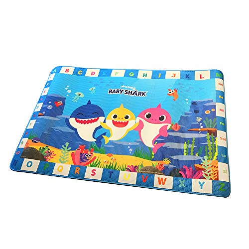 ODS 48804 Baby Shark Spiel- und Dekorationsmatte, Größe geöffnet: 180 x 120 cm von ODS