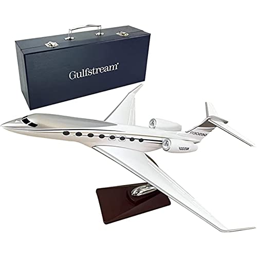 ODddot Gulfstream G650 Harz Modell Privatjet 12,2" Luftfahrt Airliner 1: 100-Scale Flugzeug Modelle Flugzeug Modelle mit Stand Erwachsene Sammlerstücke und Dekoration Geschäft von ODddot