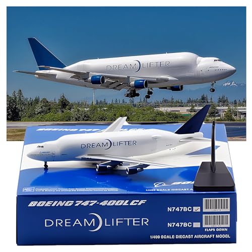 ODddot Passagierflugzeug 1/400 Boeing 747-400LCF Traumtransport-Legierungs-einteiliges Flugzeug-Modell von ODddot
