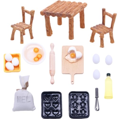 OFFIGAM 1satz Miniatur Puppenhaus Esszimmer Mit Holz Tisch Und Stühlen Teiliges Zubehör Für Kreative Spielszene Dekorative Accessoires Für Puppenhaus Spielzeug OFFIGAM 1satz Miniatur Puppenhaus Esszimmer Mit Holz Tisch Und Stühlen Teiliges Zubehör Für Kreative Spielszene Dekorative Accessoires Für Puppenhaus Spielzeug von OFFIGAM