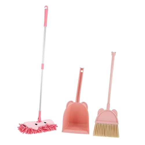 OFFIGAM 1 Set Mini Besen Kehrschaufel Und Mopp Kinder Besen Und Mopp Set-Mini Mopp Und Besen Für Kinder Housekeeping Pretend Spielen Reinigung Werkzeuge von OFFIGAM