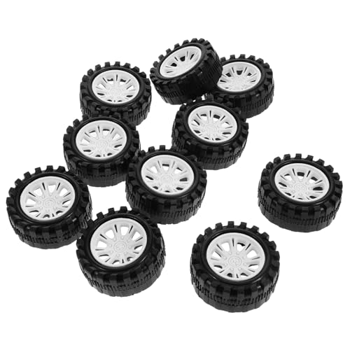OFFIGAM 10 Stück Teiliges Auto Räder Reifen Kunststoff DIY Modellbau Reifen Ersatzteile für Spielzeugautos und Offroad Fahrzeuge Robust Langlebig mit für Grip OFFIGAM 10 Stück Teiliges Auto Räder Reifen Kunststoff DIY Modellbau Reifen Ersatzteile für Spielzeugautos und Offroad Fahrzeuge Robust Langlebig mit für Grip von OFFIGAM