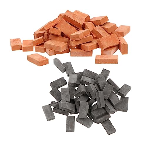 OFFIGAM 100stücke Miniatur Ziegelsteine Für Modelle Realistische Simulation Backsteine Für Sandtisch-Dekoration Landschaften Und Puppenhäuser OFFIGAM 100stücke Miniatur Ziegelsteine Für Modelle Realistische Simulation Backsteine Für Sandtisch-Dekoration Landschaften Und Puppenhäuser von OFFIGAM