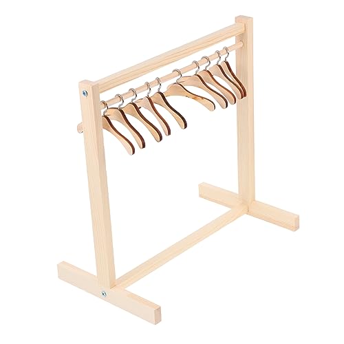 OFFIGAM Kleiner Holz Kleiderständer Für Puppen Mit Holz-kleiderbügeln Puppenhaus Zubehör Zur Praktischen Aufbewahrung Von Puppenkleidung Langlebig Und Sicher Anwendung OFFIGAM Kleiner Holz Kleiderständer Für Puppen Mit Holz-kleiderbügeln Puppenhaus Zubehör Zur Praktischen Aufbewahrung Von Puppenkleidung Langlebig Und Sicher Anwendung von OFFIGAM