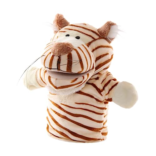 OFFIGAM 1stk Handpuppe Tierspielzeug Puppenspielzeug Miniatur-tierfiguren Schlüsselanhänger Für Mädchen Rollenspiel-Puppen Eltern-Kind-Puppen Griffe Tierpuppen Scheller Pp Baumwolle Brown von OFFIGAM