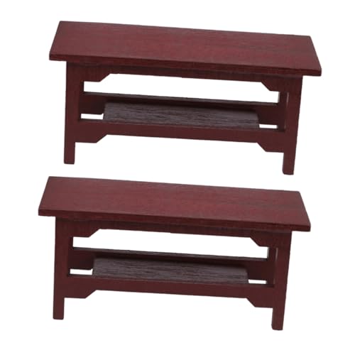 OFFIGAM 2 STÜCK Teiliges Miniatur Holzschreibtisch Chinesischer Stil Feine Verarbeitung Robustes Mini Möbel Dekor für Puppenhaus Schreibtisch Regaldekoration OFFIGAM 2 STÜCK Teiliges Miniatur Holzschreibtisch Chinesischer Stil Feine Verarbeitung Robustes Mini Möbel Dekor für Puppenhaus Schreibtisch Regaldekoration von OFFIGAM