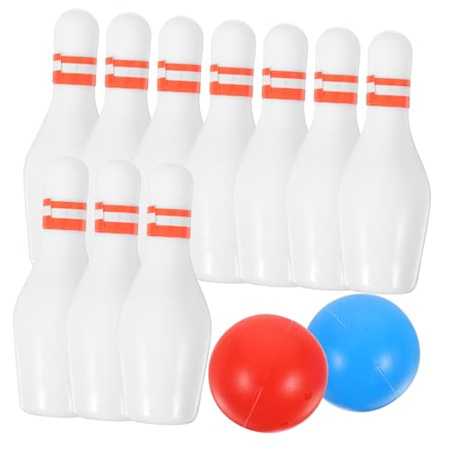 OFFIGAM 2 Sätze -Bowlingkugel Dinge Miniatur Blase für kinderspielzeug Puppenhaus Zubehör Mikro Landschaft Toys Mini-Hausversorgung kleine Hausdekoration Harz von OFFIGAM