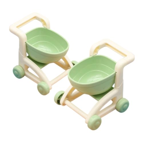 OFFIGAM 2 Stück Mini-Einkaufswagen einkaufswagen für Mini einkaufswagen Kleiner Supermarkt Einkaufswagen einkaufswagen Kleiner Supermarktwagen Sport Light Green von OFFIGAM