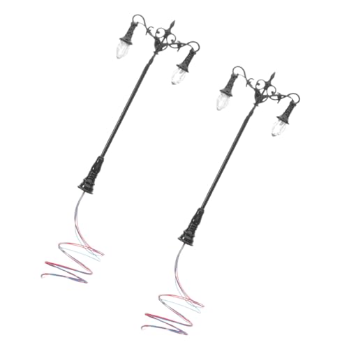 OFFIGAM 2 Stück Miniatur Gartenlampe Modell Dekorative Miniaturleuchte für Sandtisch Langlebig Verschleißfest Sichere Materialien Geeignet für Puppenhaus und Mini Gartendekoration OFFIGAM 2 Stück Miniatur Gartenlampe Modell Dekorative Miniaturleuchte für Sandtisch Langlebig Verschleißfest Sichere Materialien Geeignet für Puppenhaus und Mini Gartendekoration von OFFIGAM