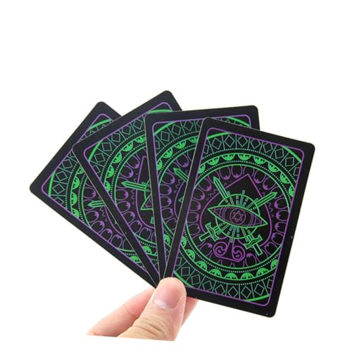 OFFIGAM 2 Stück Pokerkarte aus Papier wasserdichte Spielkarten Jumbo-Spielkarten Spiele Kartenspiel pokerkarten kartenhalter Spielkarten Deck of Cards Brettspiel-Poker Weissagungspoker von OFFIGAM