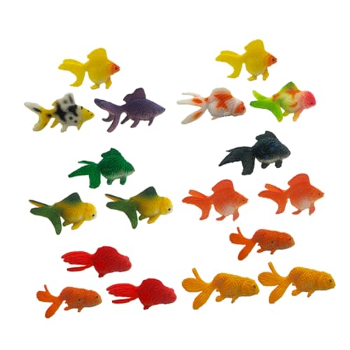 OFFIGAM 24 Stück Teiliges Miniatur Goldfisch Modellset Realistische PVC Fischfiguren Lebensechte Aquarium Teichdekoration Detailgetreu Tragbar Geeignet für Aquarium Terrarium und Büro OFFIGAM 24 Stück Teiliges Miniatur Goldfisch Modellset Realistische PVC Fischfiguren Lebensechte Aquarium Teichdekoration Detailgetreu Tragbar Geeignet für Aquarium Terrarium und Büro von OFFIGAM