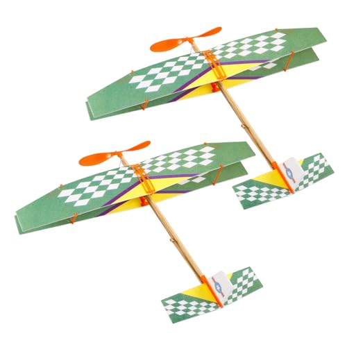 OFFIGAM 2St Modell Segelflugzeug zabawki stymulujące rozwój Educational Toys fliegendes 3D-Flugzeug-Puzzle Segelflugzeug für Kindermaterialien Kinderspielzeug Bambus von OFFIGAM