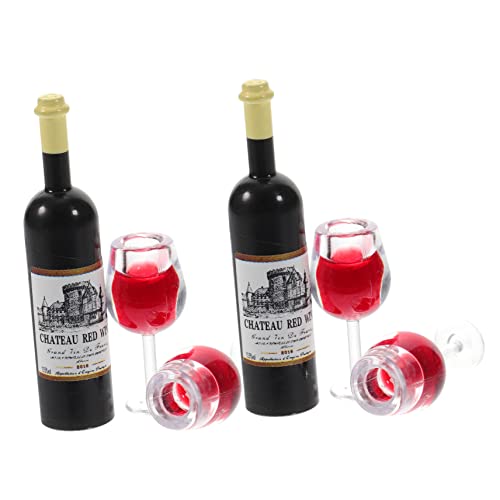 OFFIGAM 2sätze Miniatur-weinflaschen Mit Weingläsern Puppenhaus Zubehör Realistische Dekoration Für Kreative Spielwelten Für Miniaturprojekte OFFIGAM 2sätze Miniatur-weinflaschen Mit Weingläsern Puppenhaus Zubehör Realistische Dekoration Für Kreative Spielwelten Für Miniaturprojekte von OFFIGAM