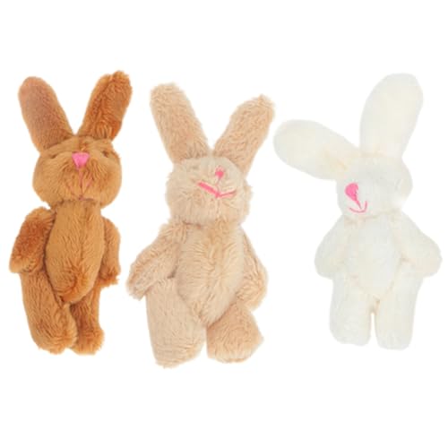 OFFIGAM 3 Stück Kuscheltier Pack Kaninchen Braun Hellbraun und Weiß DIY Dekoration für Kinderzimmer und Valentinstag Weiche Angenehme Materialien für Besseren Schlaf OFFIGAM 3 Stück Kuscheltier Pack Kaninchen Braun Hellbraun und Weiß DIY Dekoration für Kinderzimmer und Valentinstag Weiche Angenehme Materialien für Besseren Schlaf von OFFIGAM