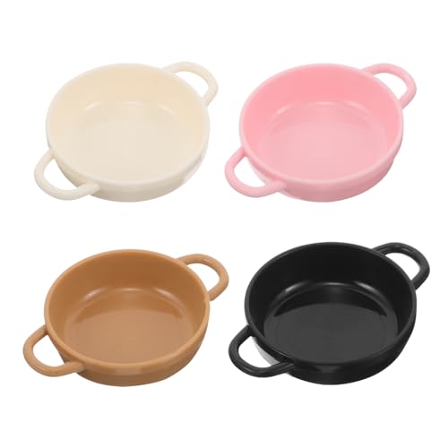 OFFIGAM 4 Stück Miniatur Schalen für Puppenhaus Bunte Mini Schalen für Zubehör für Puppenhausküche Kreative Tischdekorationen und Braun OFFIGAM 4 Stück Miniatur Schalen für Puppenhaus Bunte Mini Schalen für Zubehör für Puppenhausküche Kreative Tischdekorationen und Braun von OFFIGAM