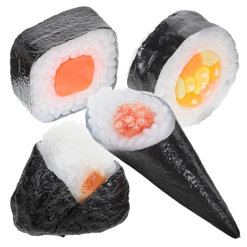 OFFIGAM 4 Stück Simulierte Sushi-Modelle Für Den Professionellen Einsatz, Restaurant-displays, Lebensmittelfotografie von OFFIGAM