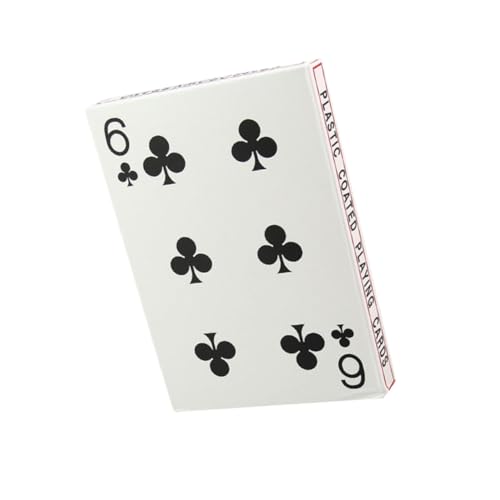 OFFIGAM 4 große Spielkarten familienspiele pokerkarten kartenhalter Spielkarten Playing Cards Spielkarten Set kartenspielen Pokerkarte aus Papier Kartenspiel Brettspiel-Poker Weiß von OFFIGAM