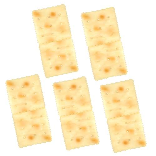 OFFIGAM 5 Stück Teiliges Künstliches Keks Deko aus Realistischem PVC Langlebige Gefälschte Kekse als Fotorequisite und Tischdekoration für Küche und Schaufenster OFFIGAM 5 Stück Teiliges Künstliches Keks Deko aus Realistischem PVC Langlebige Gefälschte Kekse als Fotorequisite und Tischdekoration für Küche und Schaufenster von OFFIGAM
