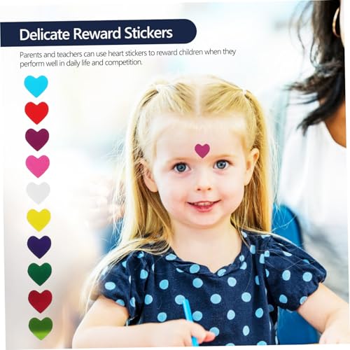 OFFIGAM 50 Blatt Selbstklebende Herz Aufkleber Dekorative Liebes Sticker für Kindergarten Belohnung Briefumschläge Bastelprojekte OFFIGAM 50 Blatt Selbstklebende Herz Aufkleber Dekorative Liebes Sticker für Kindergarten Belohnung Briefumschläge Bastelprojekte von OFFIGAM