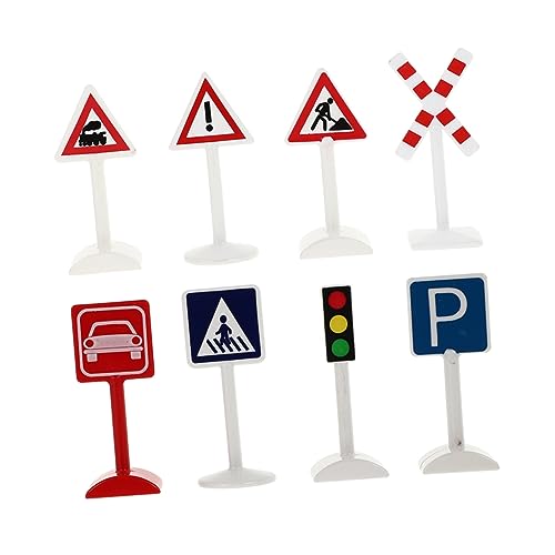 OFFIGAM 8 Stück Mini Verkehrszeichen Set Teile Simulierte Verkehrsschilder für Sandtische Lernspielzeug für Kreative Dekoration für Baustellen und Rollenspiele OFFIGAM 8 Stück Mini Verkehrszeichen Set Teile Simulierte Verkehrsschilder für Sandtische Lernspielzeug für Kreative Dekoration für Baustellen und Rollenspiele von OFFIGAM