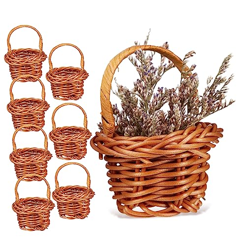 OFFIGAM 8stücke Teiliges Miniatur Körbe Aus Weide Dekorative Mini Baskets Für Puppenhäuser Und Spielzeug Für Picknick-Dekoration Und Haus- OFFIGAM 8stücke Teiliges Miniatur Körbe Aus Weide Dekorative Mini Baskets Für Puppenhäuser Und Spielzeug Für Picknick-Dekoration Und Haus- von OFFIGAM