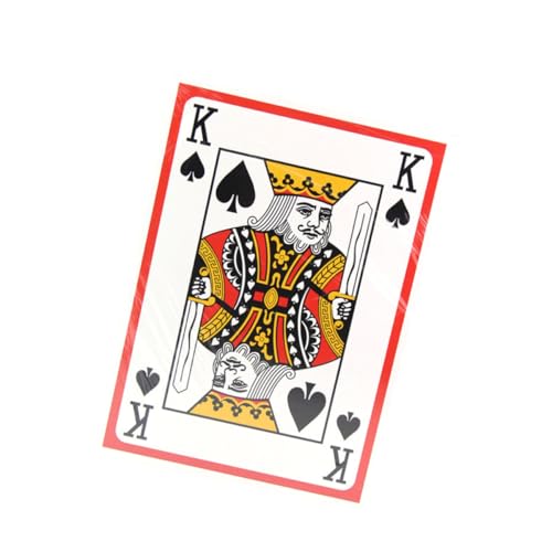 OFFIGAM 9 Kartenspiel A4 Großer Schürhaken Brettspiel-Poker Pokerkarte Aus Papier Kreative Pokerkarten Große Spielkarten Weiß von OFFIGAM