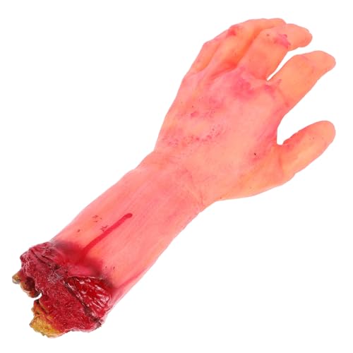 OFFIGAM Gebrochene Hand Mit Prothese Im Falschen Arm Halloween Blutige Halloween Animatronik Kostüm Aufblasbar Halloween Dekorationen Für Erwachsene Körperemulsion von OFFIGAM