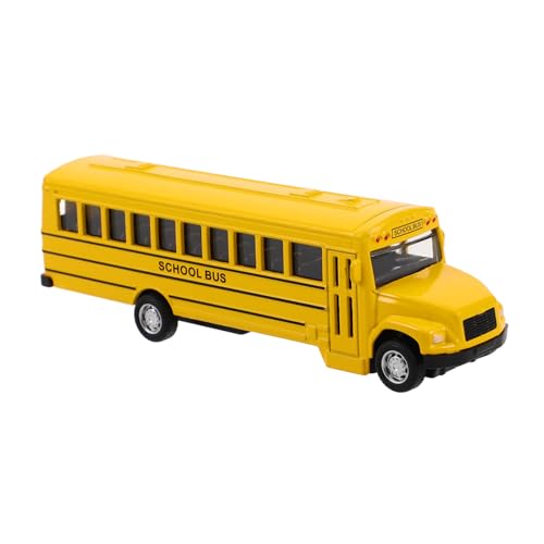 OFFIGAM Gelber Schulbus Modell Druckguss Metall Pullback Inertialspielzeug mit Gummireifen Realistisches Fahrzeug für Jungen OFFIGAM Gelber Schulbus Modell Druckguss Metall Pullback Inertialspielzeug mit Gummireifen Realistisches Fahrzeug für Jungen von OFFIGAM