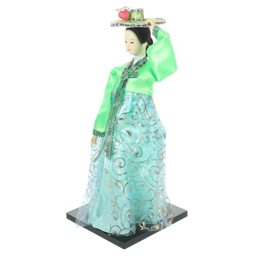 OFFIGAM Handgemachte Puppe Miniatur Traditionelle Puppe Schreibtisch Süße Puppen Mädchen Puppe Figur Schreibtisch Koreanische Puppe Zarte Puppe Home Decor Schreibtisch Puppe von OFFIGAM