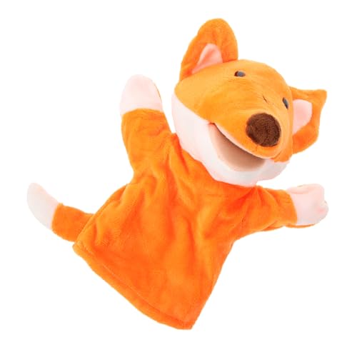 OFFIGAM Handpuppe Früherziehung Tiere Handpuppe Füchse Stofftier Entzückende Handpuppe Mit Füchsen Tiere Tierpuppen Kleine Handpuppe Gefülltes Handspielzeug Plüsch von OFFIGAM