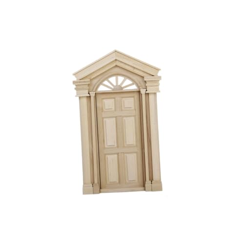 OFFIGAM Mini- -Miniaturmöbel Puppenstubentür Maßstab 1 12 Puppenstubentüren und -Fenster Mini-Puppenhaus Mini Möbel puppenstubenmöbel Dollhouse Furniture Mini- Holztür Mini Haustür von OFFIGAM