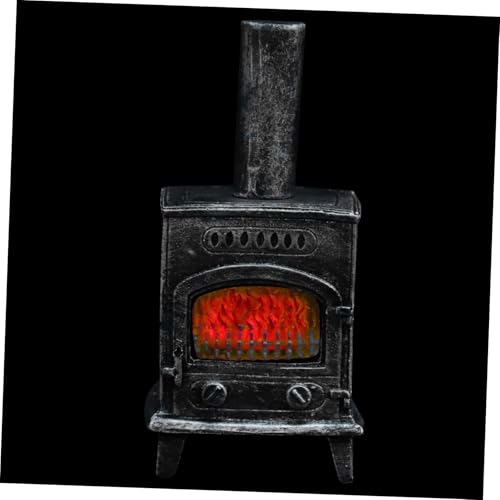 OFFIGAM Miniatur Kamin Modell aus Resin Realistische Puppenhaus Möbel Dekoration mit Licht Glatte Oberfläche Langlebig und Detailreich Geeignet für Miniatur Wohnzimmerszene OFFIGAM Miniatur Kamin Modell aus Resin Realistische Puppenhaus Möbel Dekoration mit Licht Glatte Oberfläche Langlebig und Detailreich Geeignet für Miniatur Wohnzimmerszene von OFFIGAM