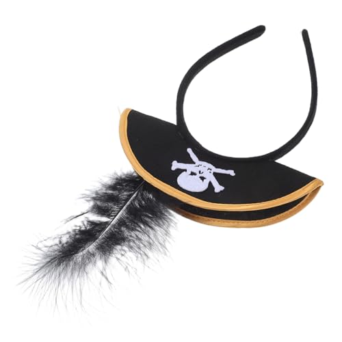 OFFIGAM Piraten Stirnband mit Elastischem Band Piratenhut Kopfzierde für Halloween Party Zubehör Flexible Passform Festliche Kopfbedeckung für Kostüm Rollenspiele OFFIGAM Piraten Stirnband mit Elastischem Band Piratenhut Kopfzierde für Halloween Party Zubehör Flexible Passform Festliche Kopfbedeckung für Kostüm Rollenspiele von OFFIGAM