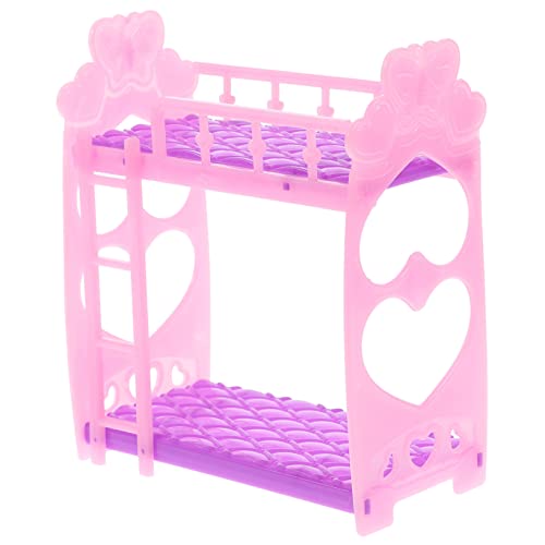 OFFIGAM Puppenhaus Etagen Bett kinderzimmerdeko Room Decoration -Ornamente air cot Möbel Etagenbetten Miniatur-Puppen-Etagenbett Puppenbett Mini-Etagenbett für Plastik von OFFIGAM