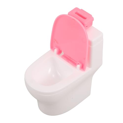 OFFIGAM Miniatur Puppenhaus Toilette mit Papierhalter Rollenspiel Toilettenspielzeug für Kinder Realistische Puppenhausmöbel Geeignet für Fantasievolles Spiel Sicheres Kunststoffmaterial OFFIGAM Miniatur Puppenhaus Toilette mit Papierhalter Rollenspiel Toilettenspielzeug für Kinder Realistische Puppenhausmöbel Geeignet für Fantasievolles Spiel Sicheres Kunststoffmaterial von OFFIGAM