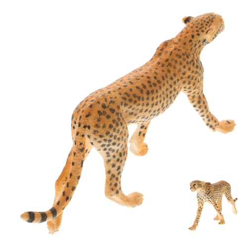 OFFIGAM Simuliertes Warzenschwein Modell Einer Leopardenfigur Tierfiguren Pädagogisches Kognitives Wilde Tiere Tierspielzeug Leopardenfiguren Kinderspielzeug Grey Plastik von OFFIGAM