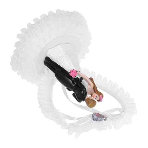 Hochzeitsdekorationen Hochzeitstorte-ornament Hochzeitspaar Figuren Hochzeit Desktop-dekor Braut Bräutigam Puppe Hochzeitstorte Puppen Dekor Süße Paarskulptur Paarfigur Weiß Harz OFFSCH von OFFSCH