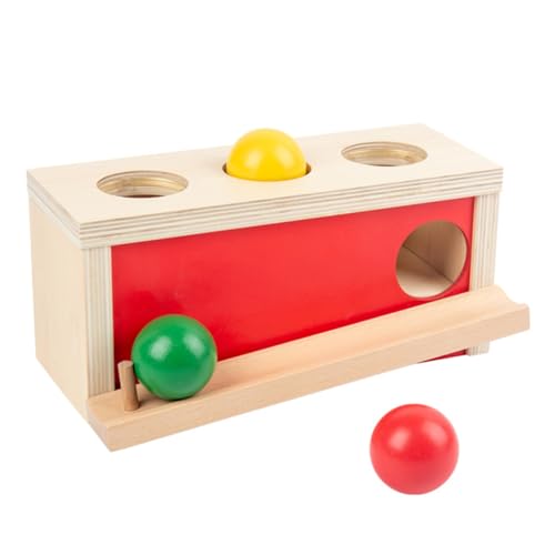 OFFSCH 1 Satz Klopfen Sie Den Ball Lernspielzeug Für Kinder Spielzeug Für Kleinkinder Kinder Spielset Kinderspielzeug Kugelfall Gehirnspielzeug Press-trainingsspielzeug Rot Hölzern von OFFSCH